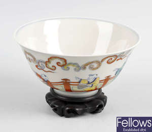 A 19th century Chinese porcelain bowl. 