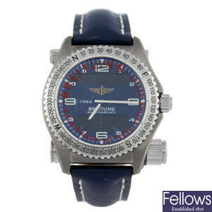 BREITLING - a gentleman's titanium Professional Emergency wrist watch.
