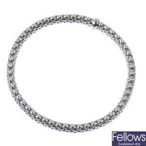 FOPE - an 18ct gold 'Flex It' bracelet. 