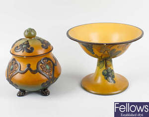 Two items of Continental Art Nouveau ceramics. 