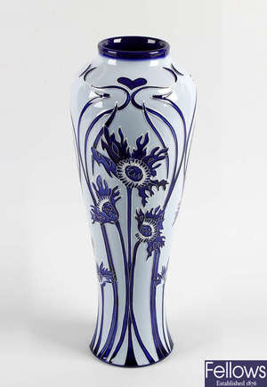 A modern Moorcroft pottery vase. 