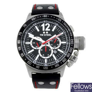 TW STEEL - a gentleman's stainless steel CEO Canteen chronograph wrist watch.