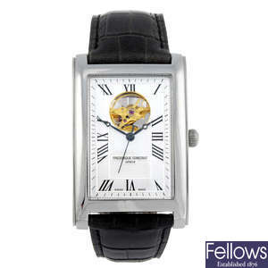 FREDERIQUE CONSTANT - a gentleman's stainless steel Carree wrist watch.