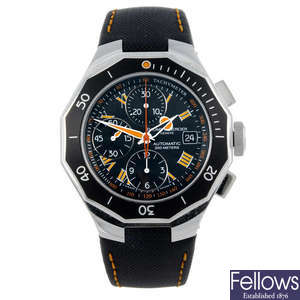 BAUME & MERCIER - a gentleman's stainless steel Riviera chronograph wrist watch.
