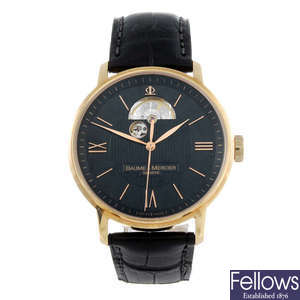 BAUME & MERCIER - a gentleman's 18ct rose gold Classima wrist watch.

