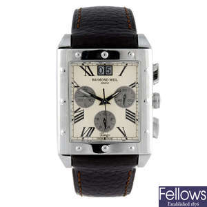 RAYMOND WEIL - a gentleman's stainless steel Tango chronograph wrist watch.
