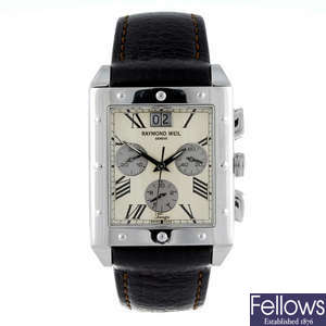 RAYMOND WEIL - a gentleman's stainless steel Tango chronograph wrist watch.

