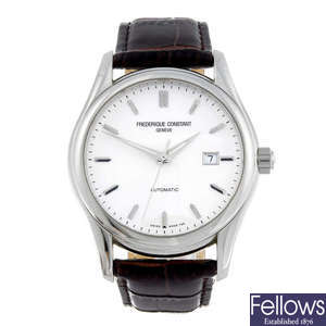 FREDERIQUE CONSTANT - a gentleman's stainless steel Classic wrist watch.