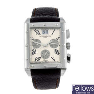 RAYMOND WEIL - a gentleman's stainless steel Tango chronograph wrist watch.
