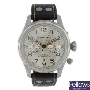 HAMILTON - a gentleman's stainless steel Khaki Harrison Ford wrist watch.