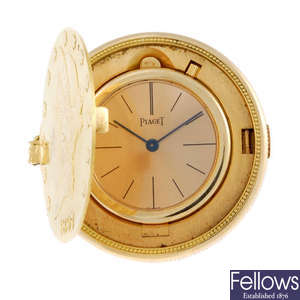 An 18ct yellow gold Twenty-Dollar coin watch by Piaget.
