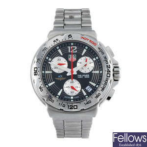 TAG HEUER - a gentleman's stainless steel Indy 500 chronograph bracelet watch.
