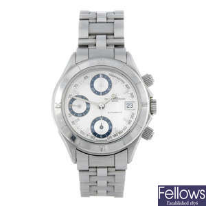 BAUME & MERCIER - a gentleman's stainless steel Malibu Chrono chronograph bracelet watch.
