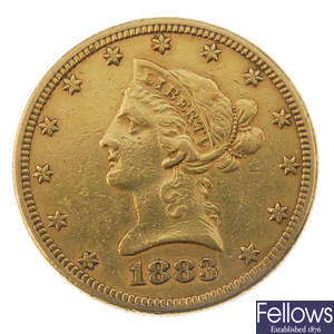 USA, Ten-Dollars 1883.