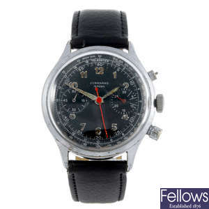 JUNGHANS - a gentleman's base metal chronograph wrist watch with a Mirak chronograph wrist watch.