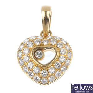CHOPARD - a 'Happy Diamonds' heart pendant.