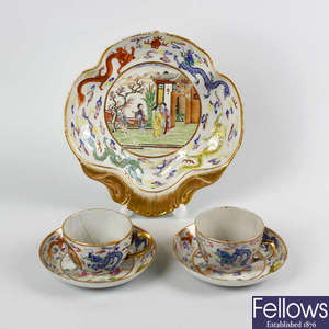 A good early 19th century Chinese export porcelain part dinner service