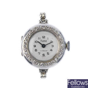 A lady's composite early 20th century diamond watch head.