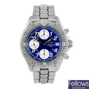 BREITLING - a gentleman's stainless steel Colt Chrono Auto chronograph bracelet watch.