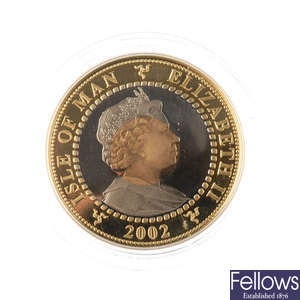 Isle of Man, Elizabeth II, gold Crown 2002.