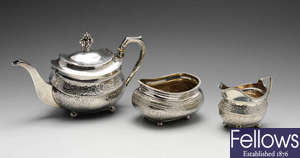 An early 19th century matched tea service.