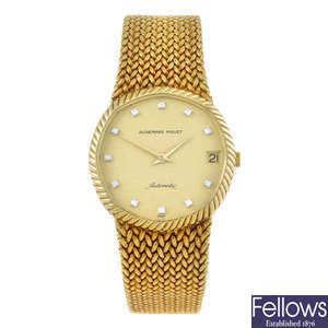 AUDEMARS PIGUET - a gentleman's 18ct yellow gold bracelet watch.