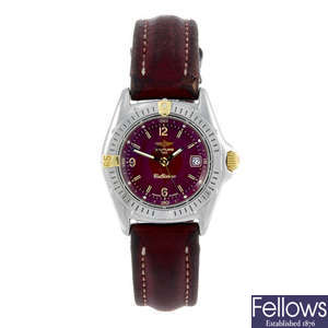 BREITLING - a lady's stainless steel Windrider Callistino wrist watch.