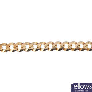 A curb-link bracelet.