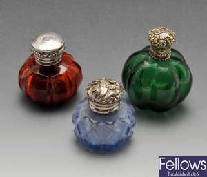 A nineteenth century small scent bottle, etc.