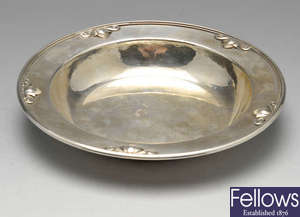 A Georg Jensen silver child's bowl, cased.