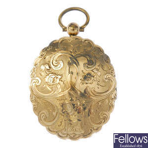A late 19th century double sided locket.