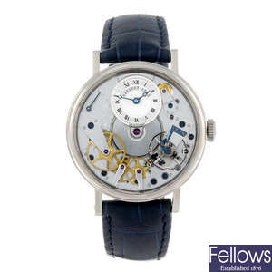 BREGUET - a gentleman's 18ct white gold Tradition 7037 wrist watch.