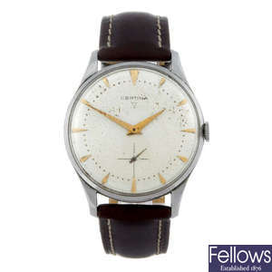 CERTINA - a gentleman's stainless steel wrist watch with another Certina wrist watch.