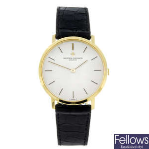 VACHERON CONSTANTIN - a gentleman's 18ct yellow gold wrist watch.