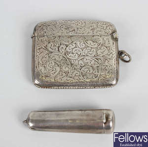 Two items of Birmingham hallmarked silver