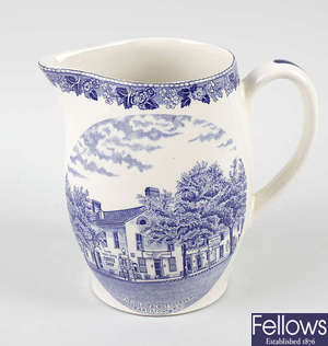 An Old English Staffordshire porcelain jug. 
