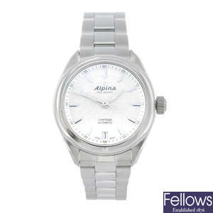ALPINA - a stainless steel Comtesse bracelet watch.