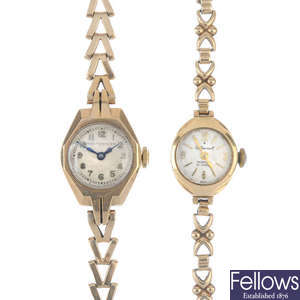 Two lady's wristwatches.