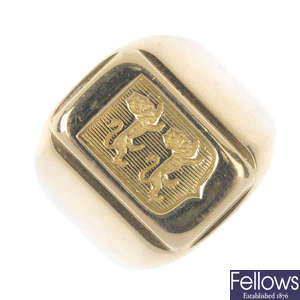 A signet ring 