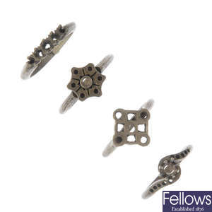 A selection of sample ring mounts.