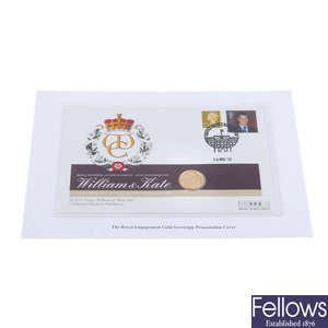 Elizabeth II, Sovereign 2010, Prince William & Catherine Middleton, Royal Engagement Presentation Cover.
