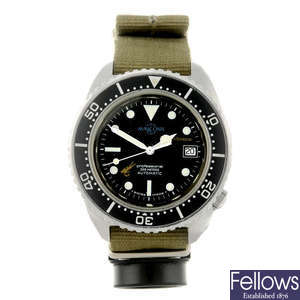 AURICOSTE - a gentleman's stainless steel Marine Nationale Issue wrist watch.