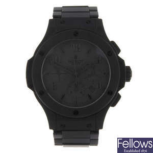 HUBLOT - a limited edition gentleman's PVD-treated ceramic Big Bang All Black chronograph bracelet watch.