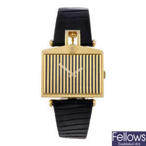 CORUM - a gentleman's 18ct yellow gold Rolls Royce wrist watch.