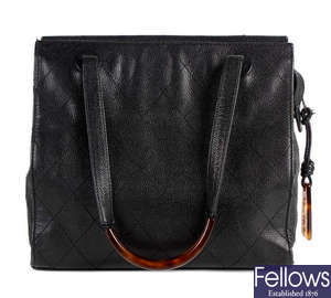 CHANEL - a caviar leather handbag.