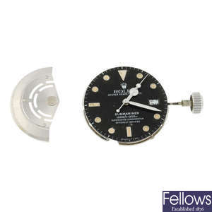 ROLEX - a signed automatic calibre 3035 together with a signed Submariner dial.