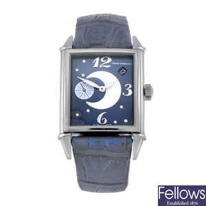 GIRARD-PERREGAUX - a lady's stainless steel Vintage 1945 wrist watch.