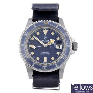 TUDOR - a gentleman's stainless steel Prince Oysterdate Submariner "Snowflake" wrist watch.