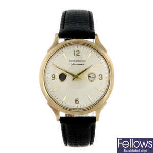 JAEGER-LECOULTRE - a gentleman's 9ct yellow gold Futurematic wrist watch.