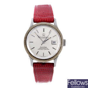 OMEGA - a lady's stainless steel Constellation wrist watch.